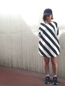 「DOUBLE NAME（ダブルネーム）のアイテム」を使った、NAGAさん（レディース・158cm）の春コーディネート