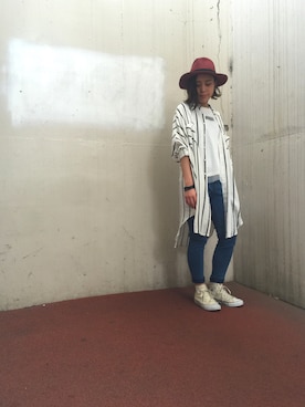 「アイテム（シャツワンピース）」を使った、NAGAさん（レディース・158cm・20代）の春コーディネート