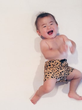 「動物モチーフ」｜「アイテム（水着）」を使った、☁︎ aohi ＋ roco ☁︎さん（キッズ・70cm）の夏コーディネート