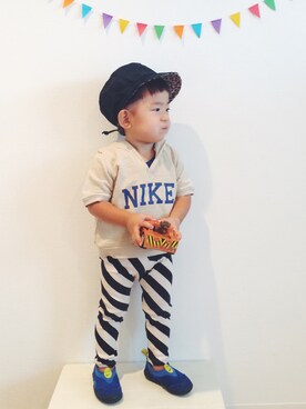 ☁︎ aohi ＋ roco ☁︎さん（キッズ・80cm）の夏コーディネート