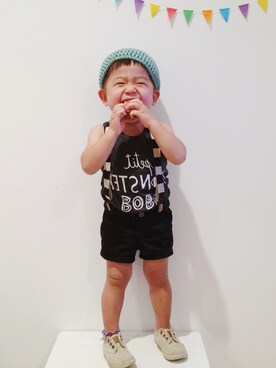 ☁︎ aohi ＋ roco ☁︎さん（キッズ・80cm）の夏コーディネート