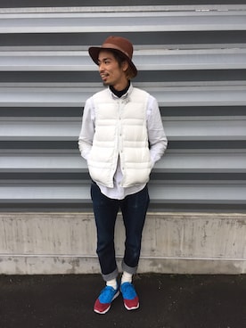 「GITMAN BROS.（ギットマンブラザーズ）のアイテム」を使った、Genki Nakamuraさん（メンズ・179cm・20代）の秋コーディネート