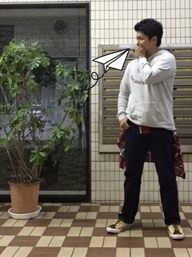 「BEAMS BOY（ビームスボーイ）のアイテム（腕時計）」を使った、おあさん（メンズ・170cm）の秋コーディネート