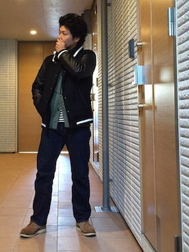 「BEAMS BOY（ビームスボーイ）のアイテム（腕時計）」を使った、おあさん（メンズ・170cm）の冬コーディネート