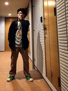 「CABANE de ZUCCa（カバンドズッカ）のアイテム（アナログ腕時計）」を使った、おあさん（メンズ・170cm）の春コーディネート