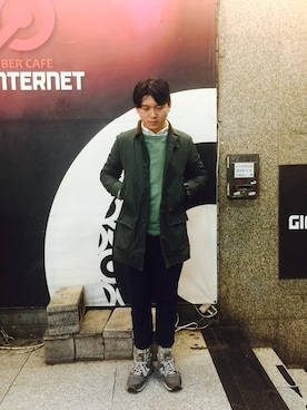 「WTAPS（ダブルタップス）のアイテム（フォーマルスーツ/小物）」を使った、terrenceさん（メンズ・170cm）の冬コーディネート