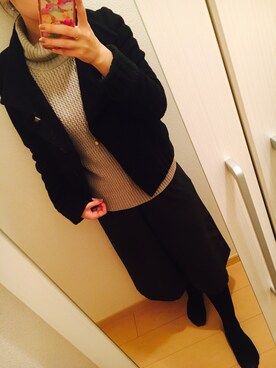 「mysty woman（ミスティウーマン）のアイテム（ダウンジャケット/コート）」を使った、tmkさん（レディース・160cm）の秋コーディネート