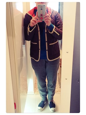 「AIGLE（エーグル）のアイテム（ナイロンジャケット）」を使った、rentariさん（レディース・160cm）の秋コーディネート