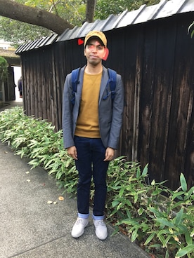 「H&M（エイチ・アンド・エム）のアイテム（カバーオール）」を使った、Wear Manさん（メンズ・172cm）の秋コーディネート