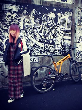 「UNIF（ユニフ）のアイテム（ワンピース/ドレス）」を使った、sylvia🐯MTさん（レディース・161cm）の夏コーディネート