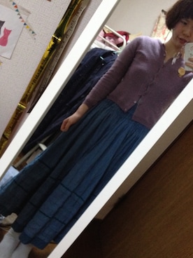 「着やせコーデ」｜「アイテム（その他）」を使った、まめさん（レディース・156cm）の春コーディネート