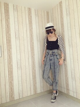 Haruka  Nakaniwaさん（レディース・164cm）の夏コーディネート