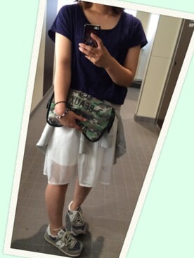 「NEW BALANCE（ニューバランス）のニューバランス ビンテージシリーズ new balance ML574（スニーカー、グレー系）」を使った、wknさん（レディース・163cm）の春コーディネート