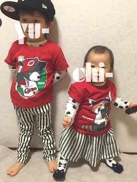 Yu- & Chi-さん（キッズ・90cm）の春コーディネート