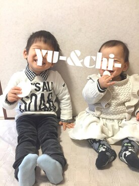 Yu- & Chi-さん（キッズ・100cm）の春コーディネート