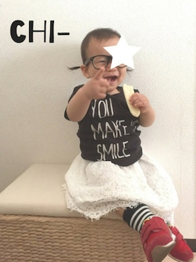 Yu- & Chi-さん（キッズ・80cm）の夏コーディネート