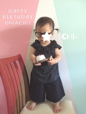 Yu- & Chi-さん（キッズ・80cm）の夏コーディネート