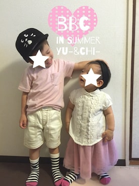 Yu- & Chi-さん(キッズ・100cm)の夏コーディネート
