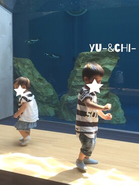 Yu- & Chi-さん（キッズ・100cm）の夏コーディネート