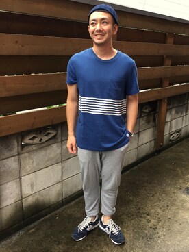 「M.Nii（エムニーイ）のアイテム」を使った、やまさん（メンズ・174cm）の夏コーディネート