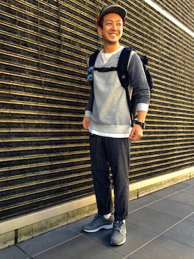 「ハラチ」｜「アイテム（腕時計）」を使った、やまさん（メンズ・174cm）の秋コーディネート