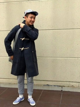「TODAY'S SPECIAL（トゥデイズスペシャル）のアイテム（バッグ）」を使った、やまさん（メンズ・173cm）の冬コーディネート
