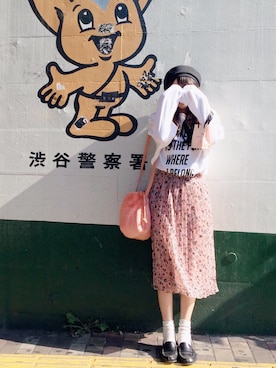 「HARUTA」｜「アイテム（ハンチング/ベレー帽）」を使った、saiさん（レディース・158cm）の秋コーディネート