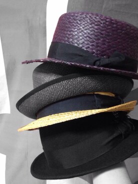 「Paul Smith COLLECTION（ポールスミスコレクション）のアイテム（帽子）」を使った、superringoさん（メンズ・172cm）の秋コーディネート