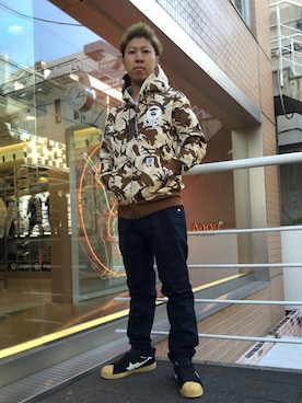 「原宿」｜松田 和真さん（メンズ・166cm）の秋コーディネート