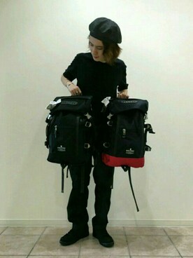 「JUNRED（ジュンレッド）のアイテム（ハンチング/ベレー帽）」を使った、Denさん（メンズ・169cm）の夏コーディネート