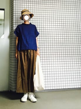 「ウィムニールス」｜ヤエコさん（レディース・162cm）の夏コーディネート