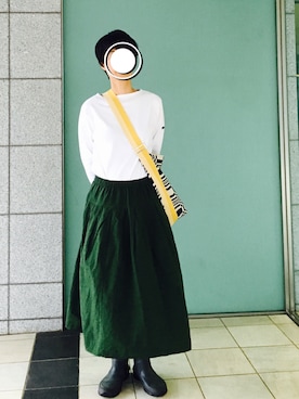 「セントジェームス」｜「アイテム（レインシューズ）」を使った、ヤエコさん（レディース・162cm）の秋コーディネート