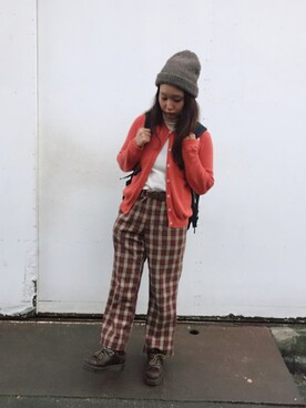 「ノーカラー」｜「アイテム（その他シューズ）」を使った、bakeさん（レディース・160cm）の秋コーディネート
