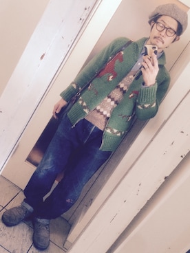 「アイテム（その他アウター）」を使った、ことりの昭和ちゃん ✅さん（メンズ・171cm・30代）の冬コーディネート