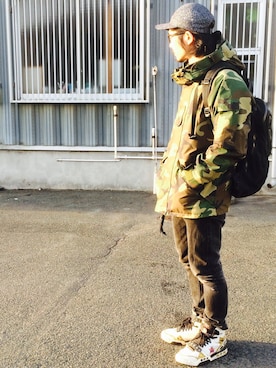 「SPX（エスピーエックス）のアイテム」を使った、ことりの昭和ちゃん ✅さん（メンズ・171cm）の冬コーディネート