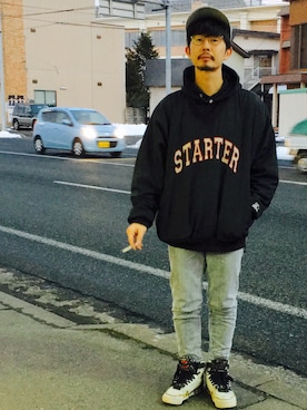 「アイテム（ナイロンジャケット）」を使った、ことりの昭和ちゃん ✅さん（メンズ・171cm・30代）の冬コーディネート