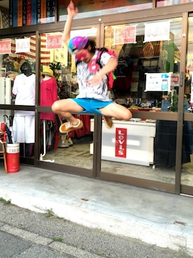 「病みかわいい」｜「アイテム（その他）」を使った、ことりの昭和ちゃん ✅さん（メンズ・171cm）の夏コーディネート