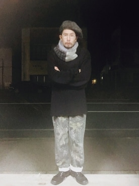 「JERZEES（ジャージーズ）のアイテム（パンツ）」を使った、ことりの昭和ちゃん ✅さん（メンズ・171cm）の秋コーディネート