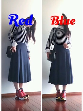 「PETIT BATEAU（プチバトー）のアイテム（その他トップス）」を使った、feifeiさん（レディース・157cm）の春コーディネート