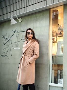 「AGNOST」｜高橋メアリージュンさん（レディース・169cm）の冬コーディネート
