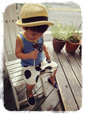 ありょ✳︎さん(キッズ・90cm)の夏コーディネート