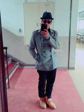 「MICHEL KLEIN（ミッシェル・クラン）のアイテム（ジャケット/アウター）」を使った、kojiさん（メンズ・175cm）の冬コーディネート