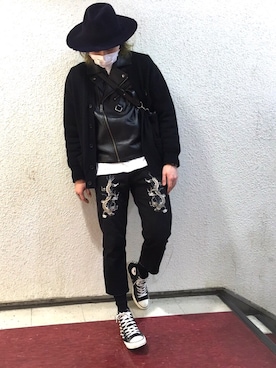 「SASQUATCHfabrix.（サスクワァッチファブリックス）のアイテム（パンツ）」を使った、shinさん（メンズ・179cm）の春コーディネート