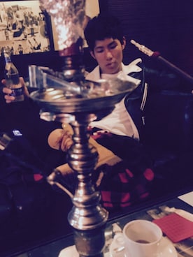 「寒い」｜「アイテム（ライダースジャケット）」を使った、ひろさん（メンズ・168cm）の冬コーディネート