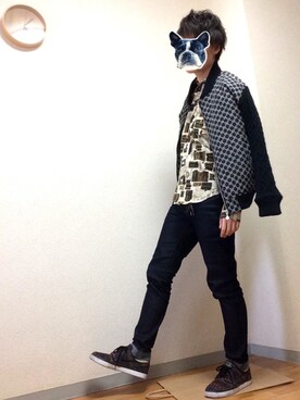 「ATTACHMENT（アタッチメント）のアイテム（アクセサリー）」を使った、Mooooo‼︎さん（メンズ・166cm）の春コーディネート