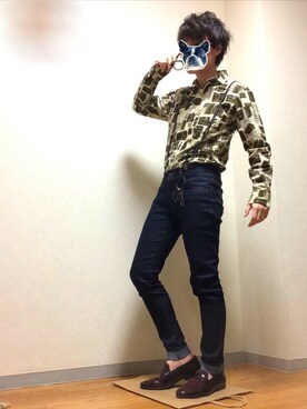 「ATTACHMENT（アタッチメント）のアイテム（アクセサリー）」を使った、Mooooo‼︎さん（メンズ・166cm）の春コーディネート