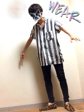 「DOUBLE NAME（ダブルネーム）のアイテム」を使った、Mooooo‼︎さん（メンズ・166cm）の秋コーディネート