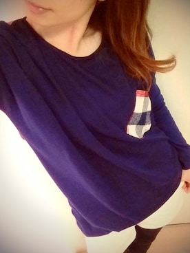 「GAP（ギャップ）のアイテム（その他パンツ、ホワイト系）」を使った、ＹｕＲｉｅさん（レディース・157cm）の冬コーディネート