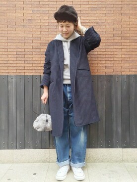 「JOURNAL STANDARD LUXE（ジャーナルスタンダード　ラックス）のアイテム（その他アウター）」を使った、journal standard luxe堀江店さん（レディース・164cm）の秋コーディネート
