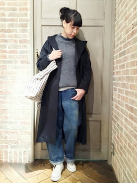 「JOURNAL STANDARD LUXE（ジャーナルスタンダード　ラックス）のアイテム（その他アウター）」を使った、journal standard luxe堀江店さん（レディース・168cm）の冬コーディネート